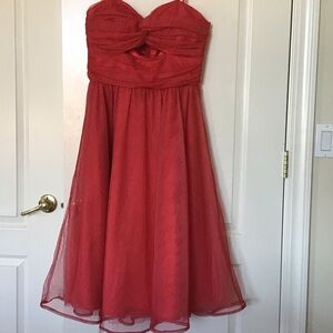 Bettie Page Vibrant Red Dress with adjustable spaghetti straps